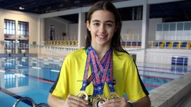 Korkusunu yenmek için başladığı yüzmede 3’üncü kez Türkiye şampiyonu oldu